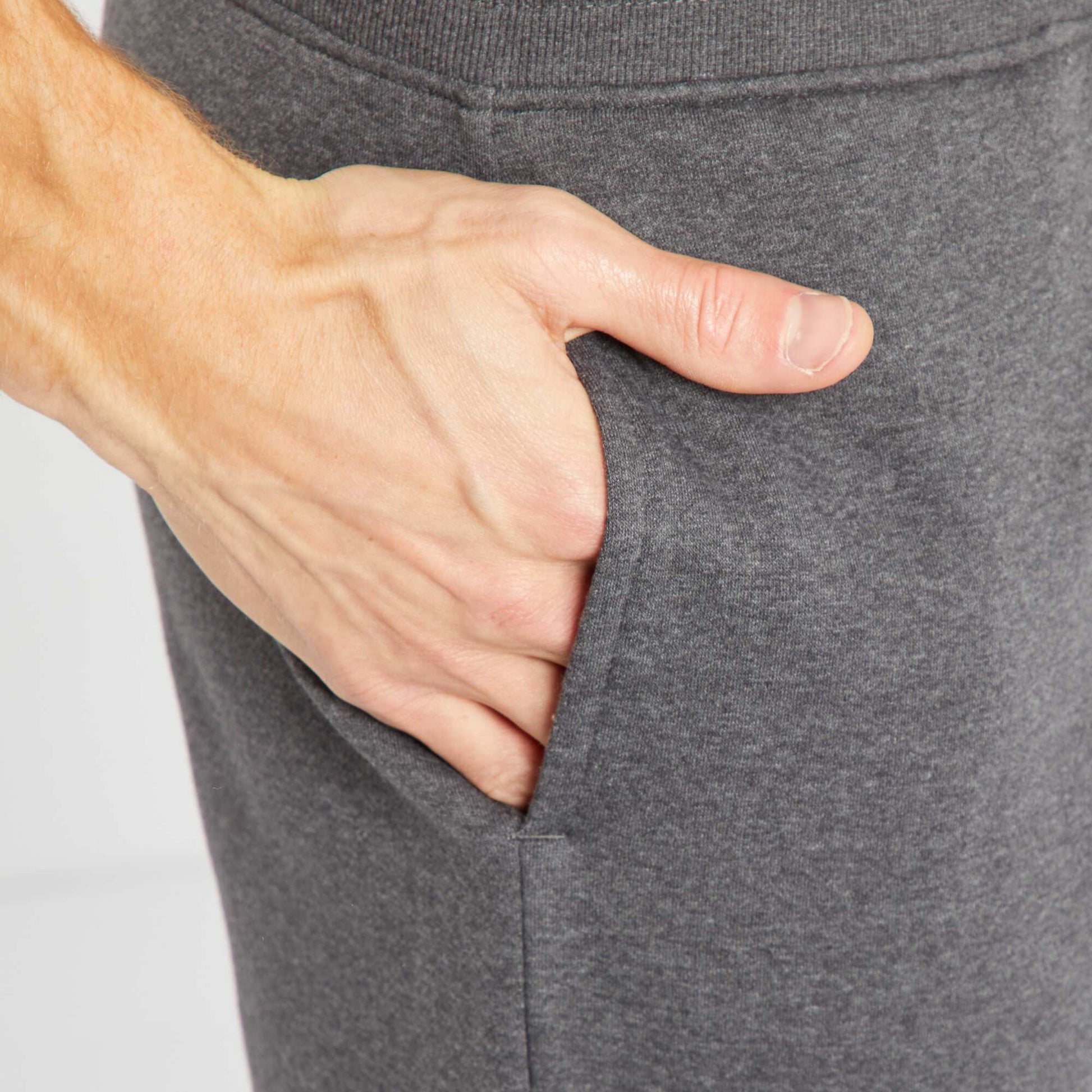 Pantalon jogging en molleton Gris