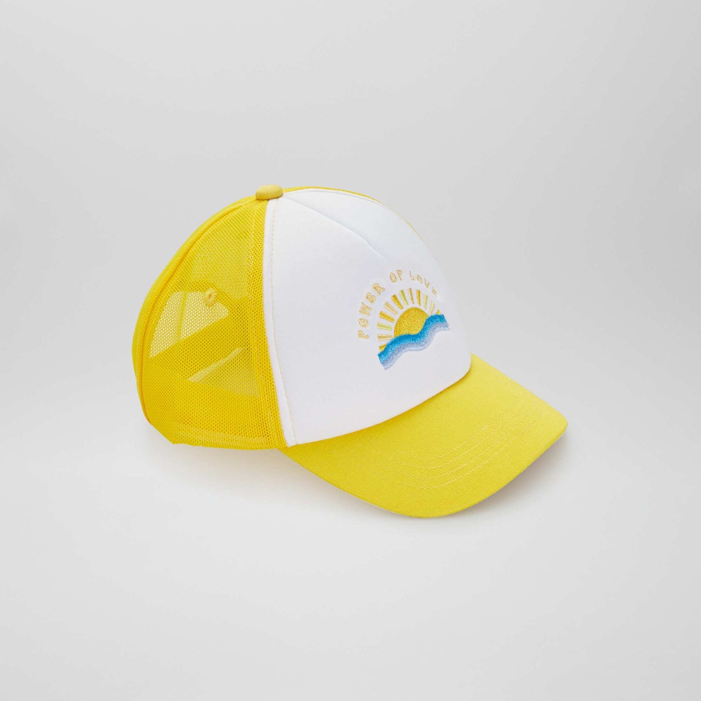 Casquette avec filet Jaune