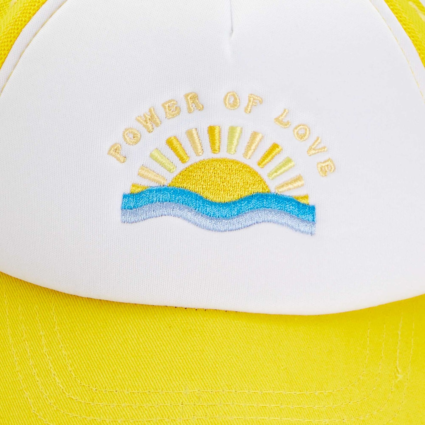 Casquette avec filet Jaune