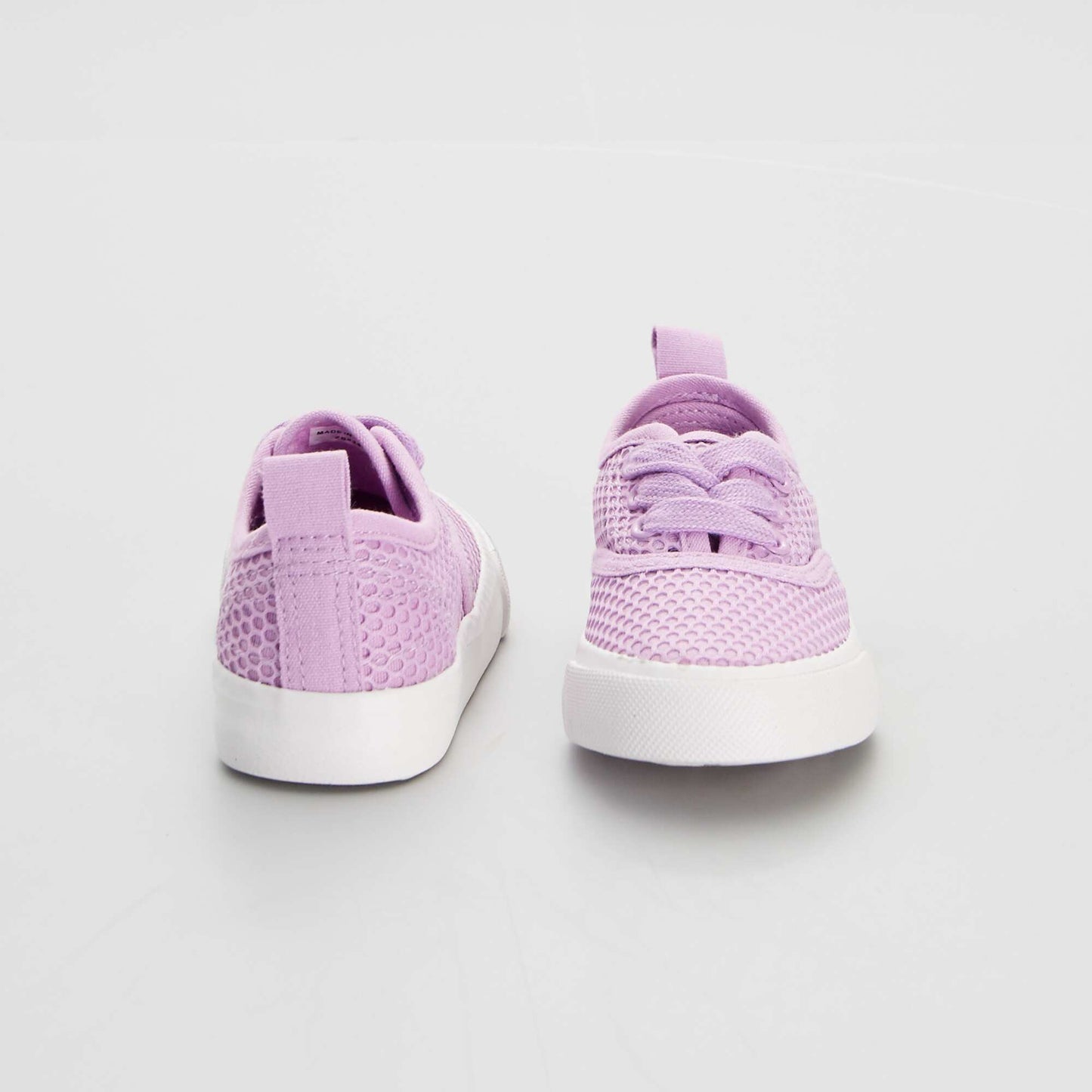 Baskets basses en filets Violet