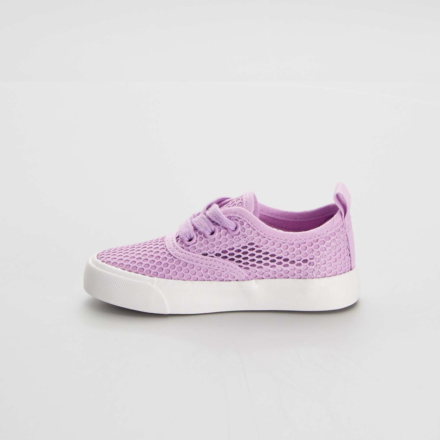 Baskets basses en filets Violet