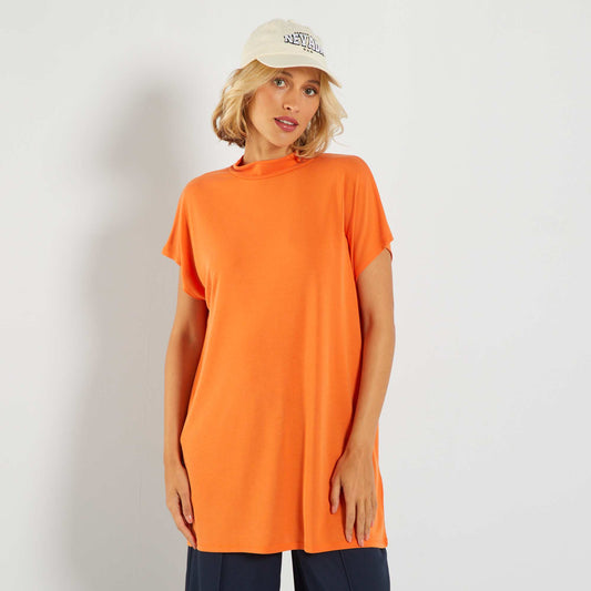 T-shirt col montant ORANGE