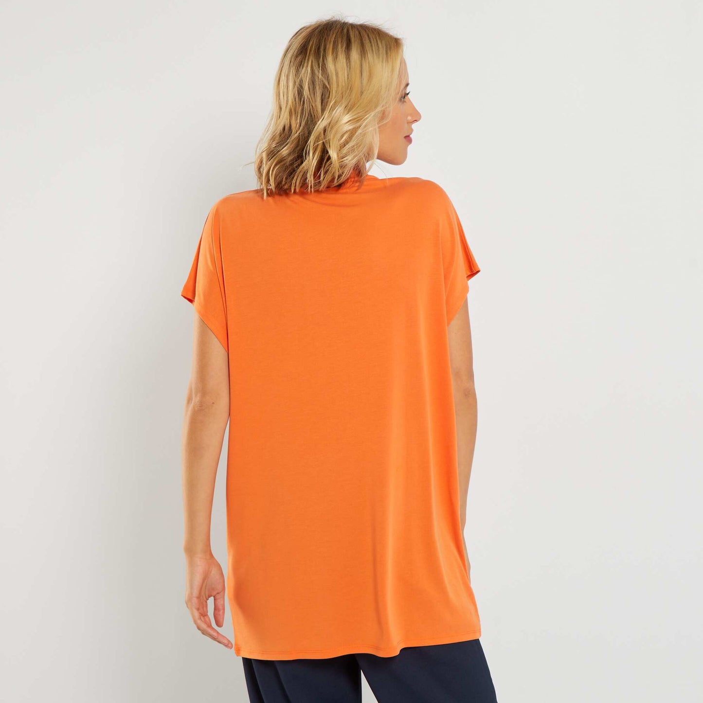 T-shirt col montant ORANGE