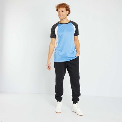 T-shirt de sport bi-mati re Bleu