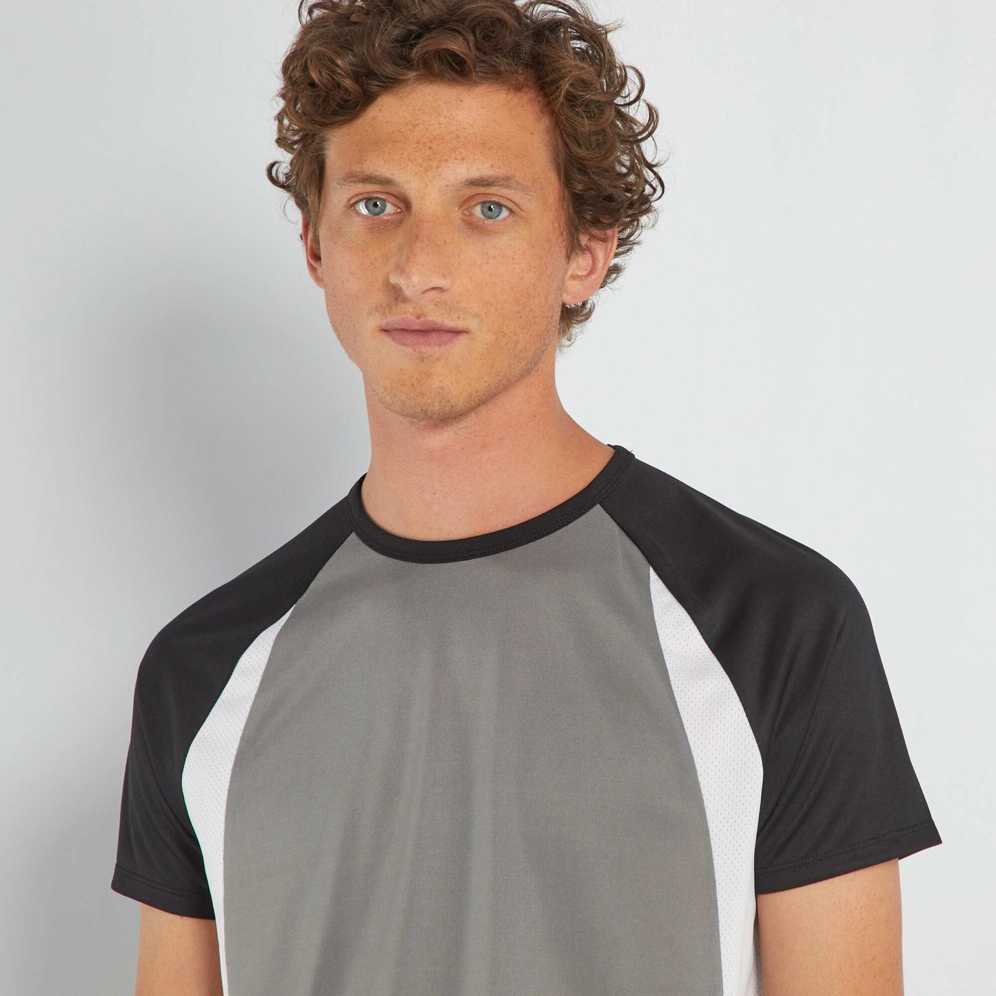 T-shirt de sport bi-mati re gris