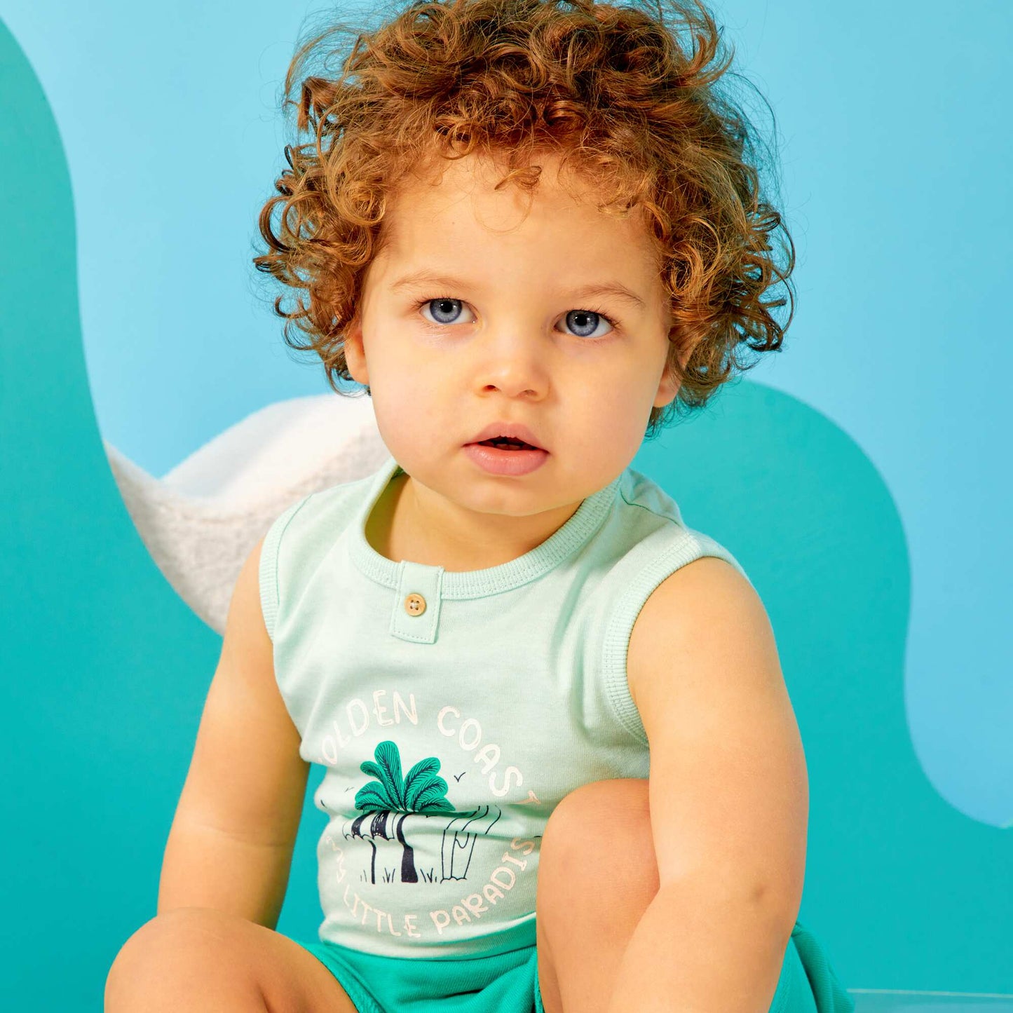 Ensemble d bardeur imprim + short en french terry Vert