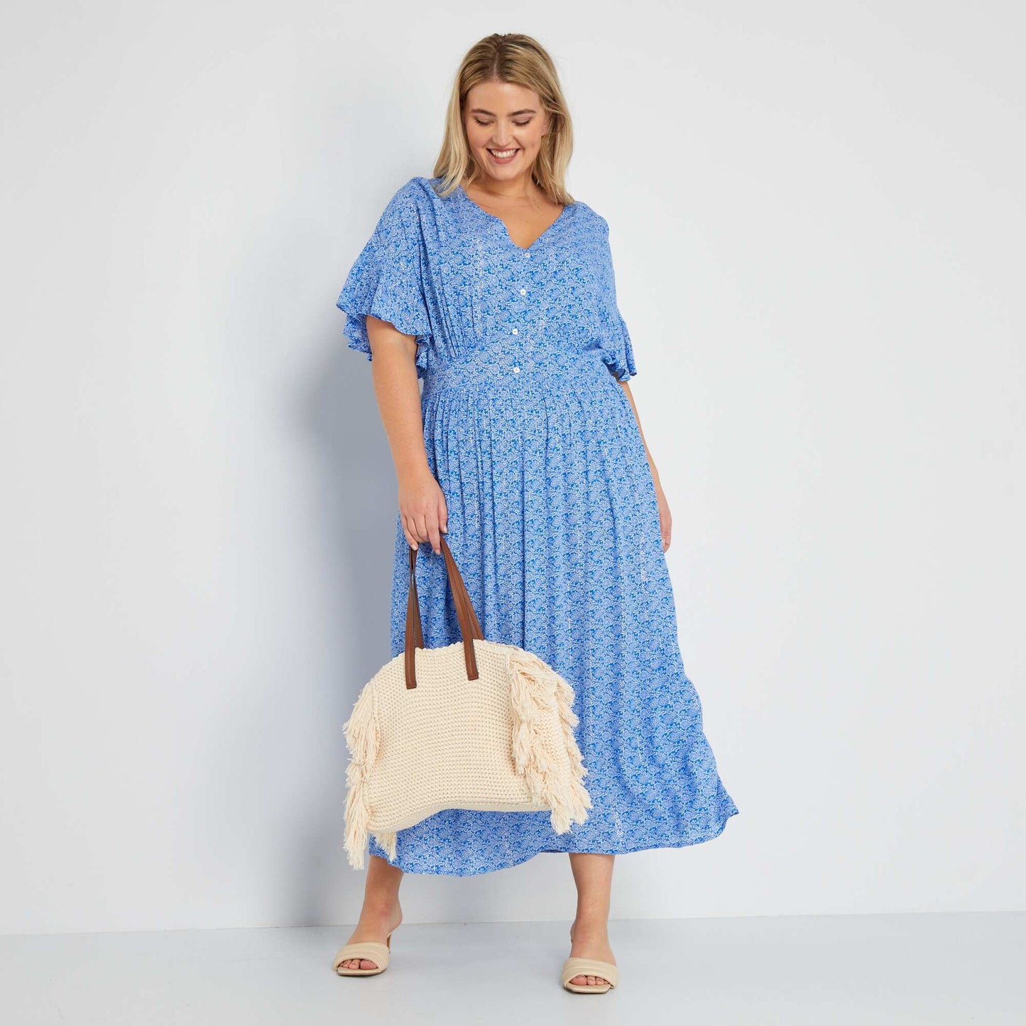 Robe longue Bleu