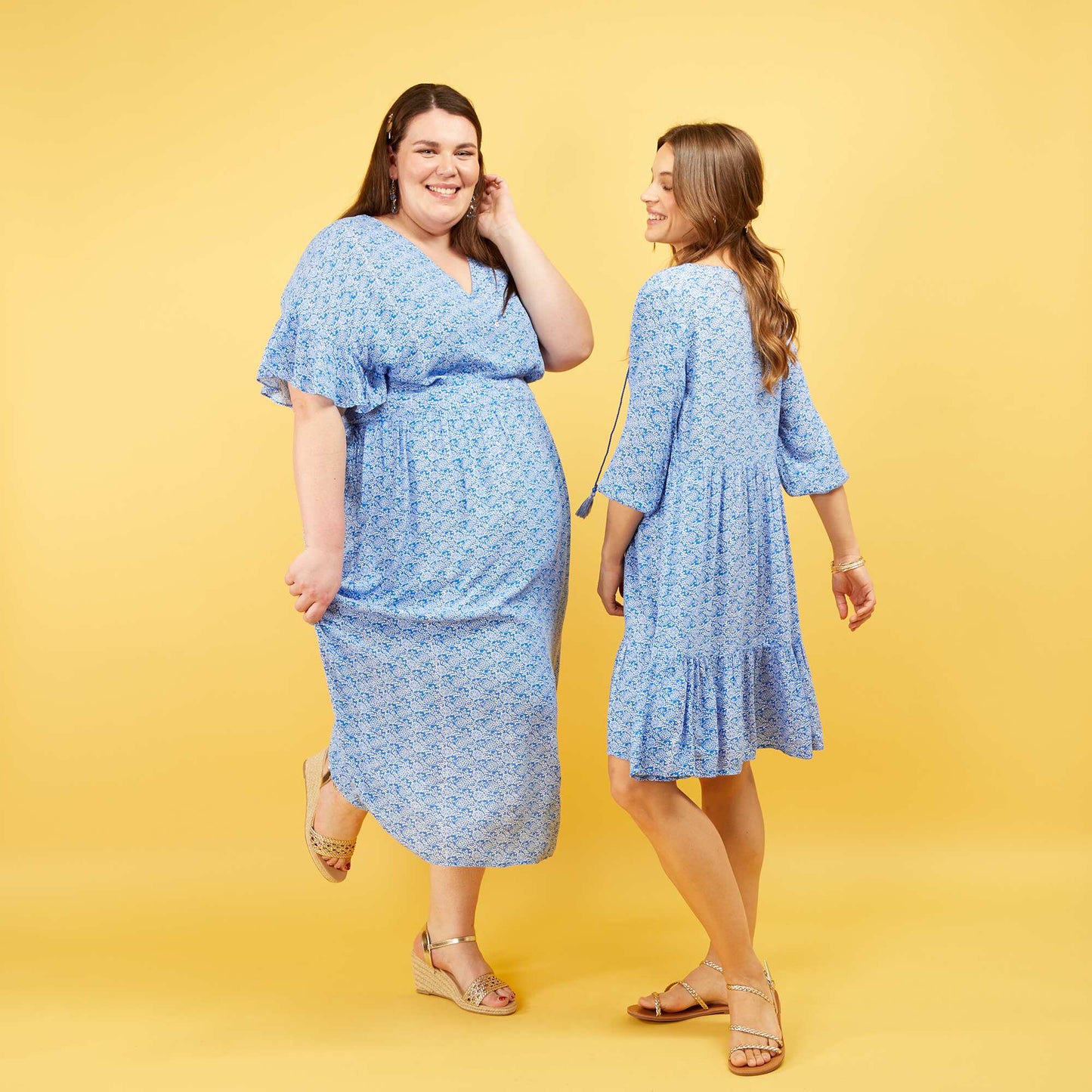 Robe longue Bleu
