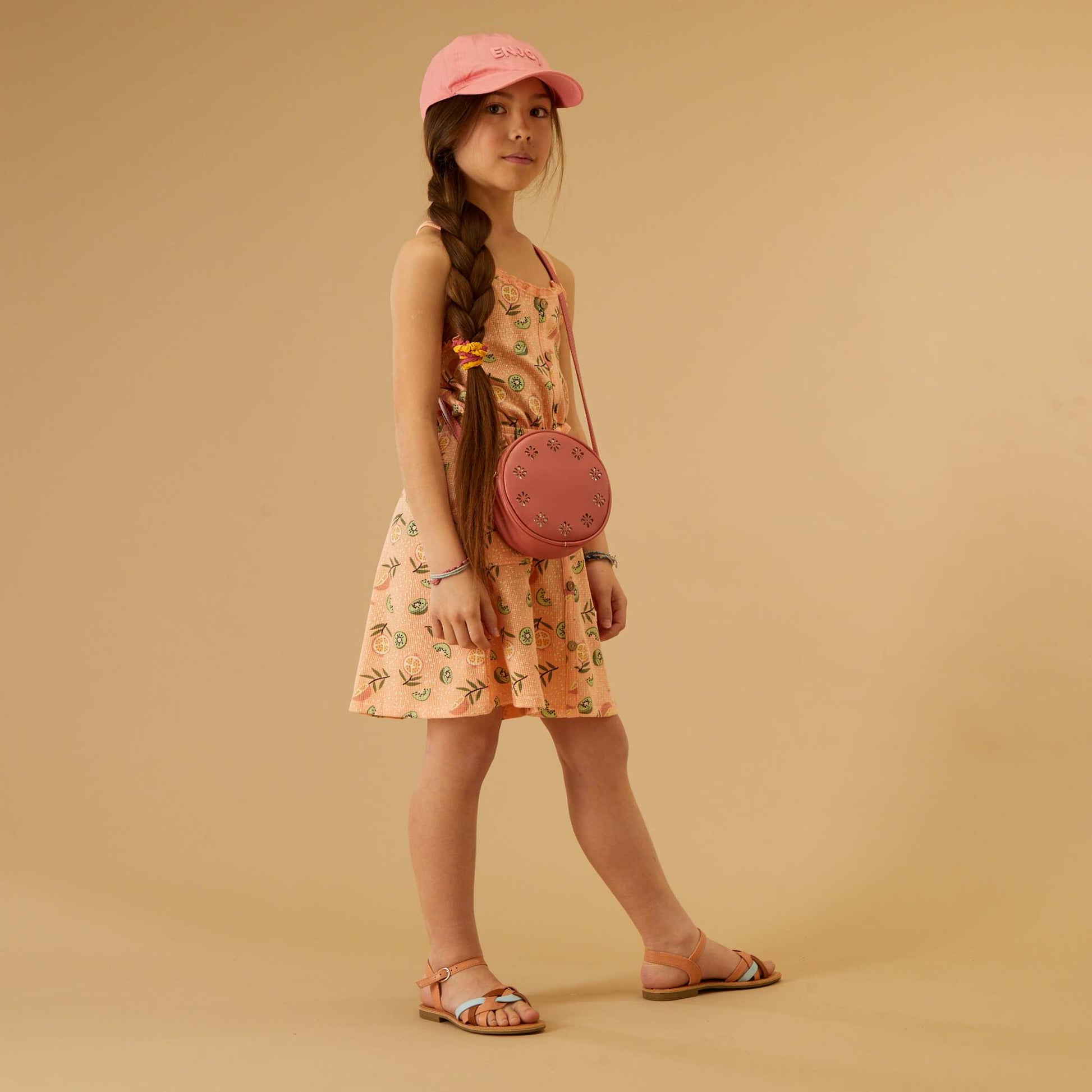 Robe en maille gaufr e Rose