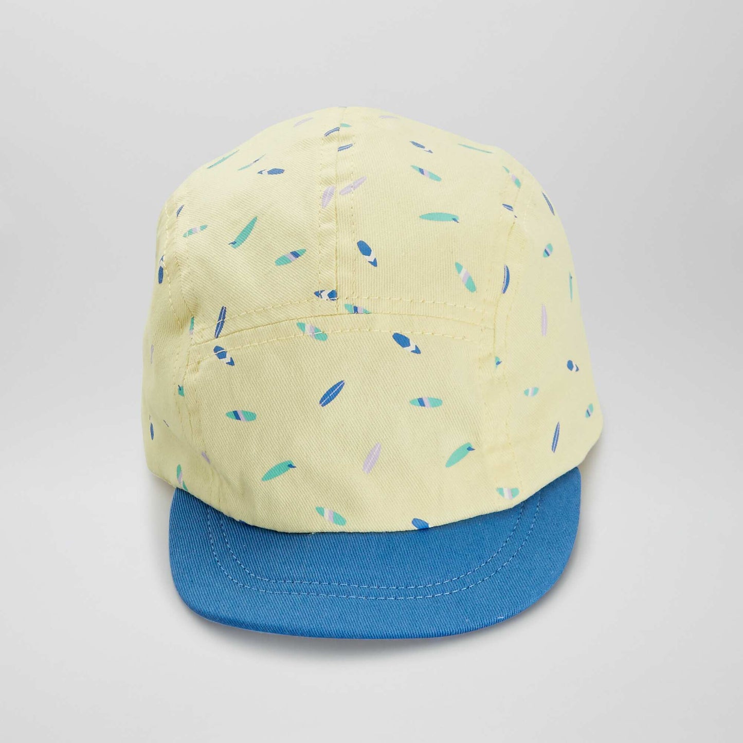 Casquette en toile imprim Jaune