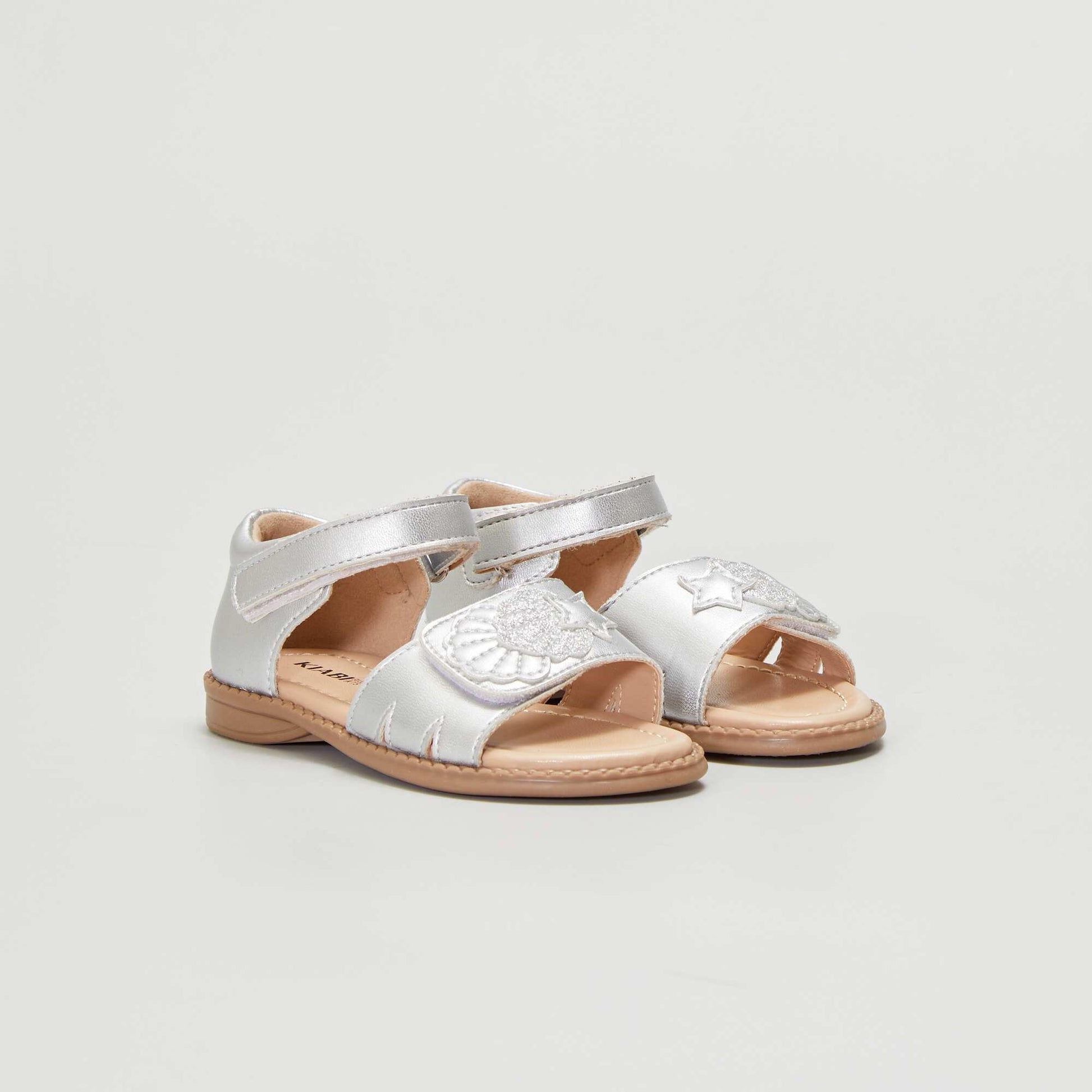 Sandales en simili Gris