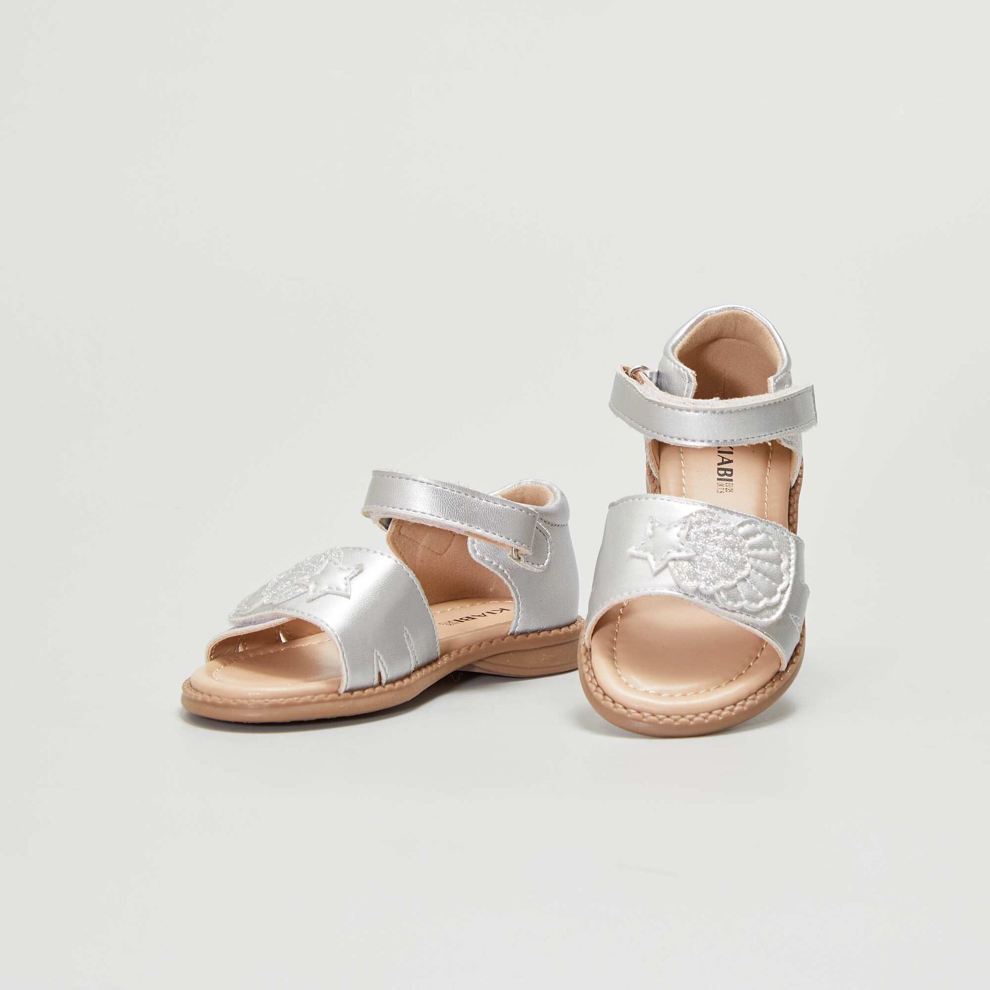 Sandales en simili Gris