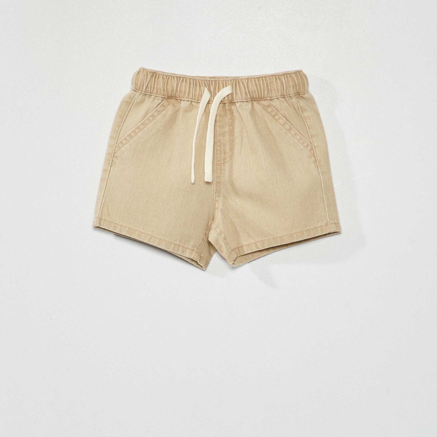 Short bermuda en denim Beige