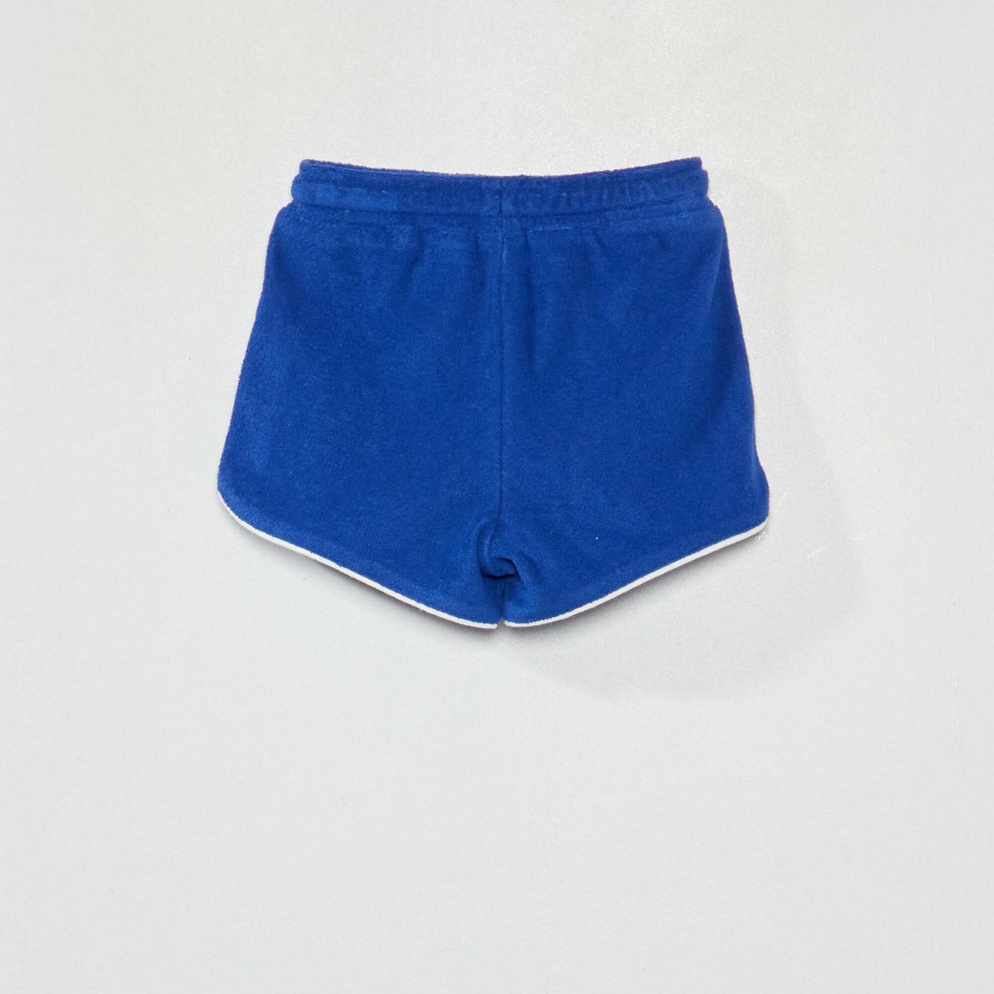 Short en maille ponge Bleu marine
