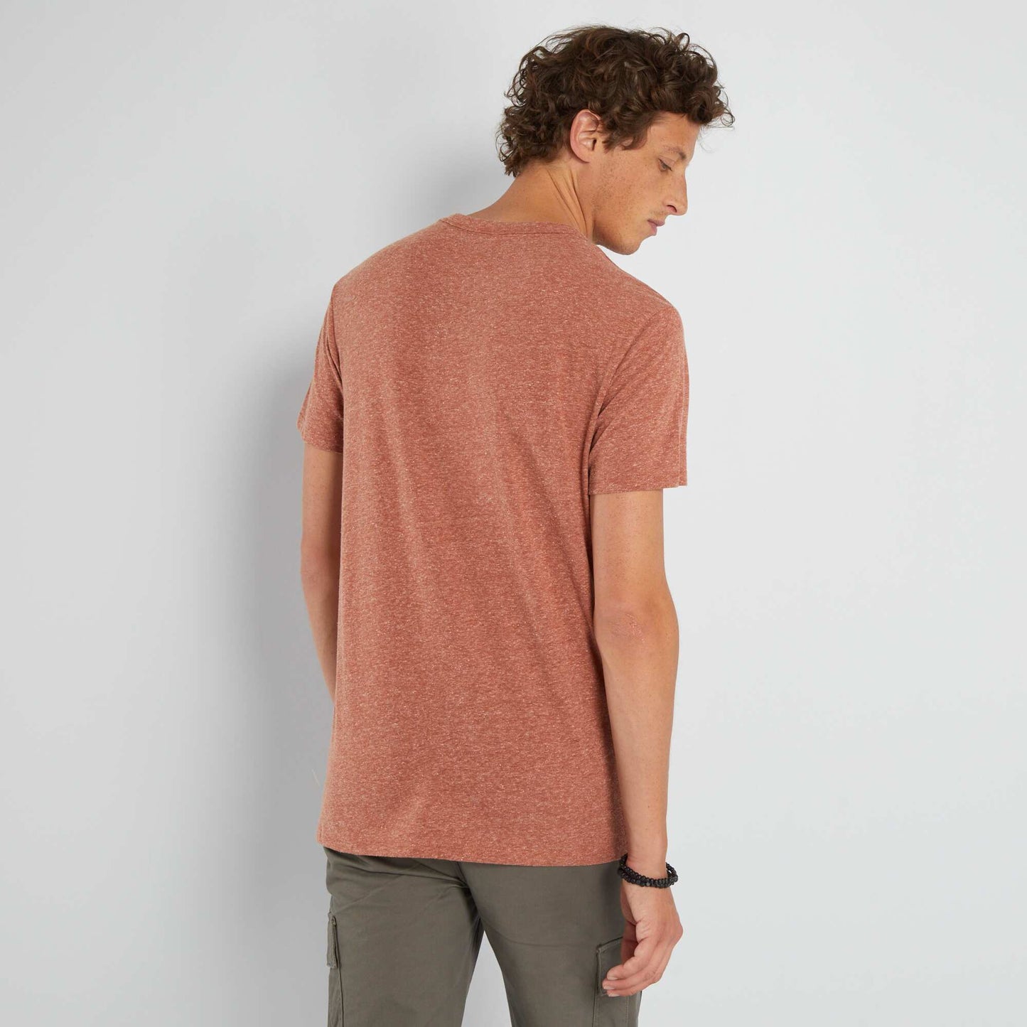 T-shirt en jersey chin marron