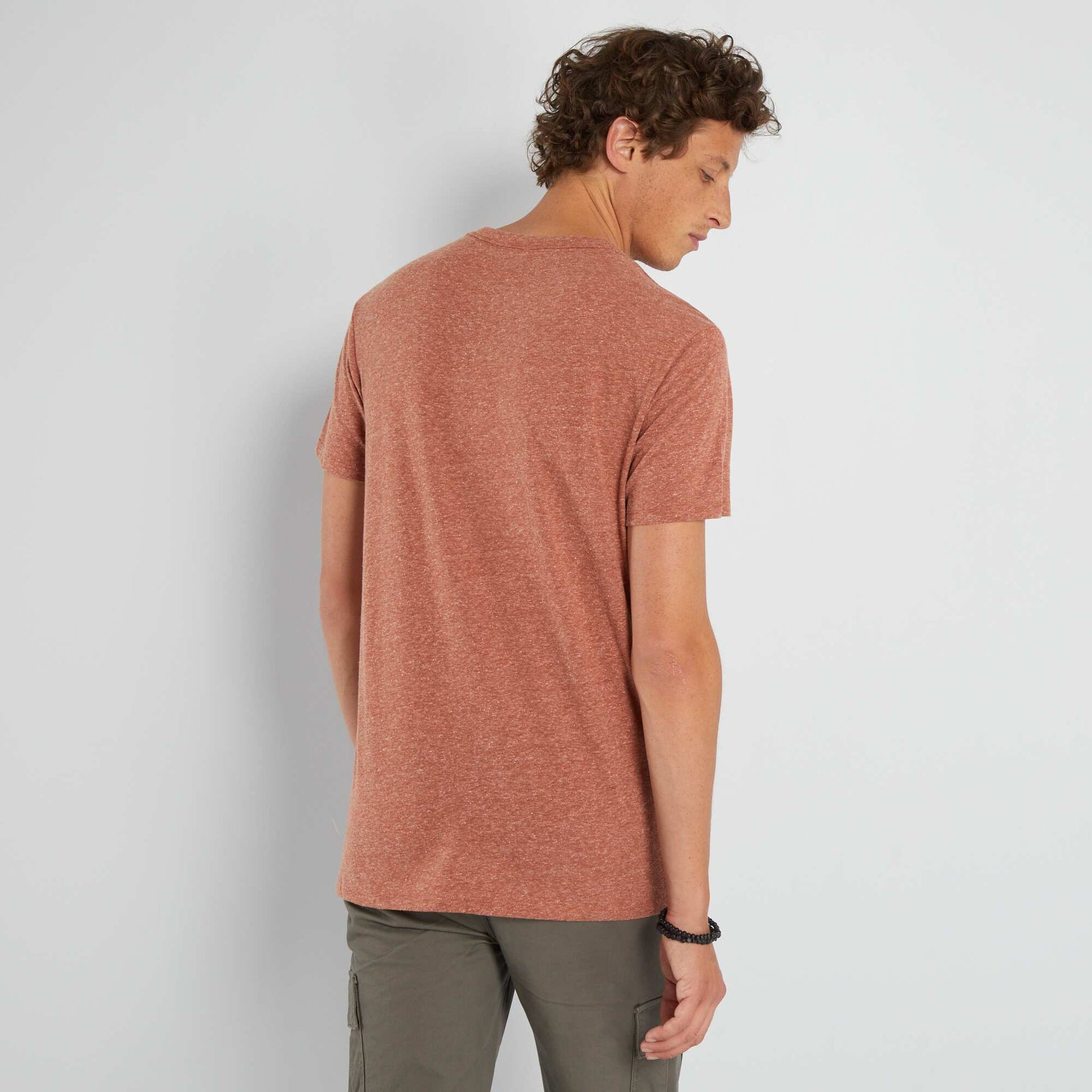 T-shirt en jersey chin marron