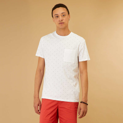 T-shirt manches courtes avec imprim Blanc